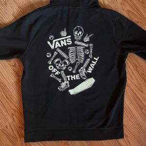 Vans Break Bones Pullover Hoodie, Youth Size, Black, Deadstock